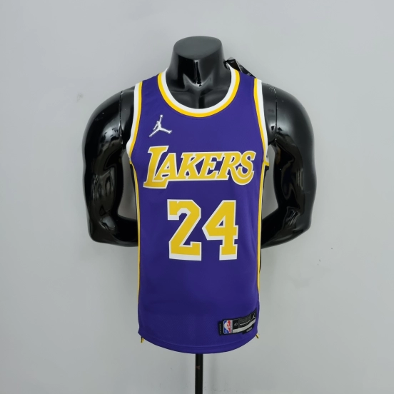 75th Anniversary BRYANT#24 Los Angeles Lakers Jordan Purple NBA Jersey