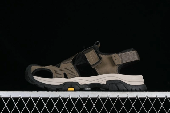 Ecco Offroad Series 2024 Summer New Casual Men's Sandals with Soft Leather Upper and Mesh - 63131501002