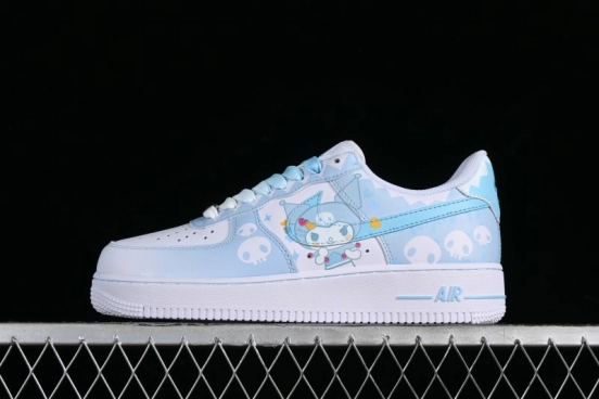 Nike Air Force 1 Low Witch Collaboration Custom Leather Sneakers with Full-Length Air Cushion - CW2288-111