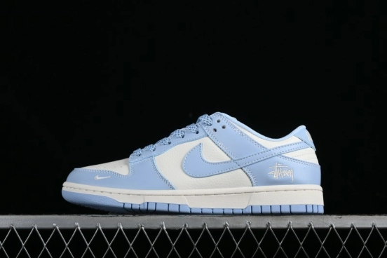 Nike SB Dunk Low Supreme Collaboration - University Blue Anniversary High-End Custom Low-Top Casual Skate Shoes - BB9898-004