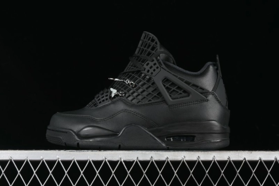 Nike Air Jordan 4 Retro Basketball Shoes with Mesh Design - FV7251-001