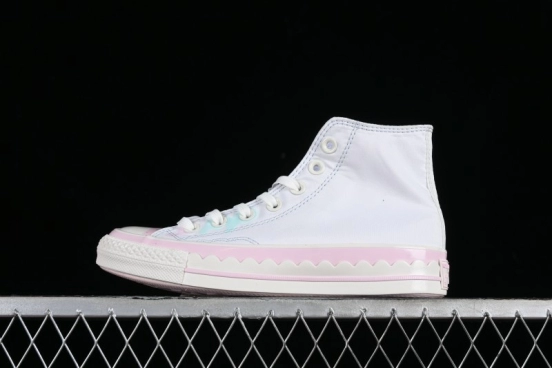 Converse Chuck 1970s Ice Cream Fun White Pink High Top Canvas Sneakers - A10947C