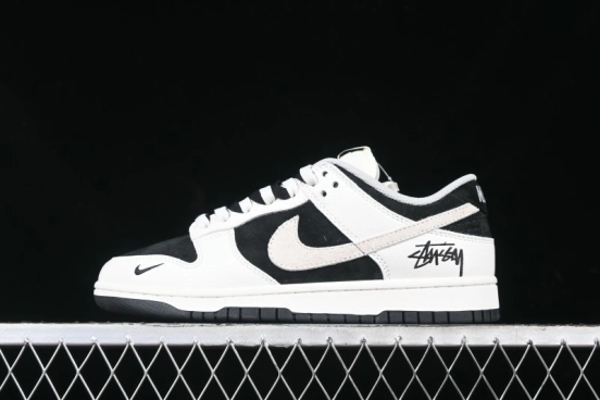 Nike SB Dunk Low Stussy Collaboration - High-End Custom Anniversary Edition Low-Top Casual Skate Shoes SF1029-402