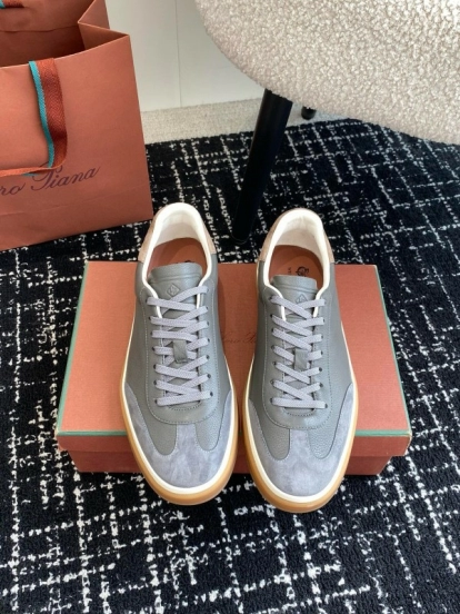 2024 Unisex LP Grey Suede Leather Plimsolls MJ00320