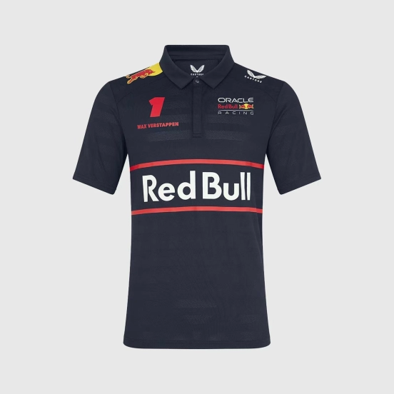 2025 F1 Oracle Red Bull Racing Navy Team Polo Shirt