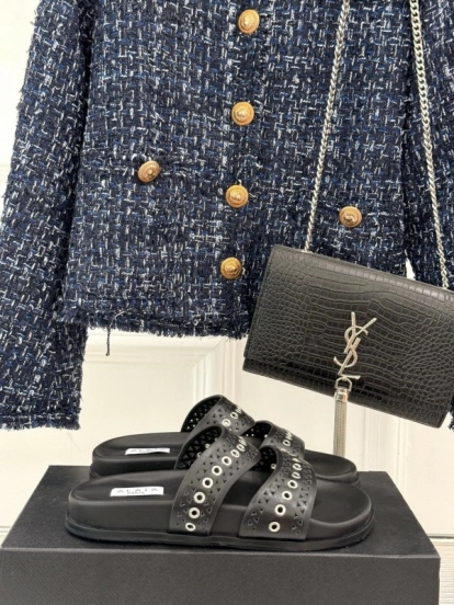 Alaia Spring Summer 2025 Hollow-Out Casual Sandals - KFY00260