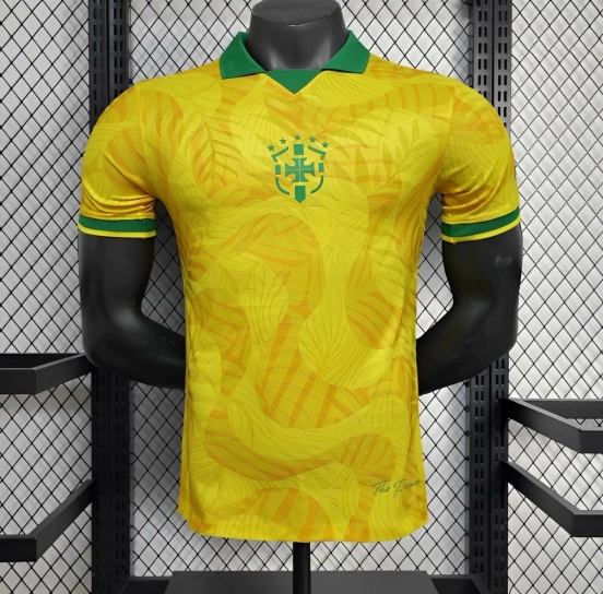 25/26 Player Version Brazil Commemorative Edition Yellow Jersey
