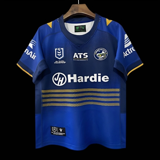 25/26 Parramatta Eels Blue with Gold Stripes Jersey