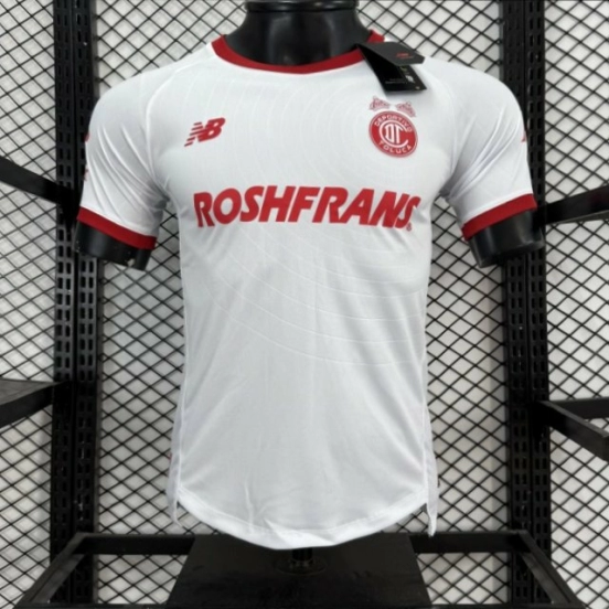 Player Version 26/27 Deportivo Toluca FC New Balance Away White Red Jersey