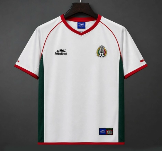 Retro 2002 Mexico World Cup Away White Jersey